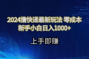 (11680期)2024撸快递最新玩法零成本新手小白日入1000+