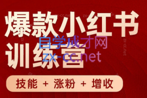 秋叶·小红书训练营(7.3-8.7)