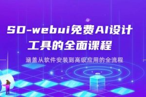 （14324期）SD-webui免费AI设计工具的全面课程，涵盖从软件安装到高级应用的全流程