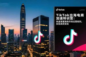 (16535期)TikTok出海电商加速特训营:快速掌握海外市场运营规则,实现高效变现