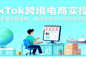 TikTok跨境电商实操课，快速掌握运营逻辑，高效实现从开店到变现的闭环