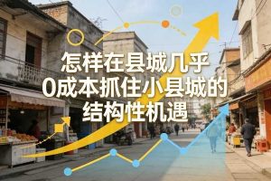 付费文章：怎样在县城几乎0成本抓住小县城的结构性机遇