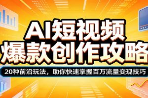 AI短视频爆款创作攻略:20种前沿玩法,助你快速掌握百万流量变现技巧