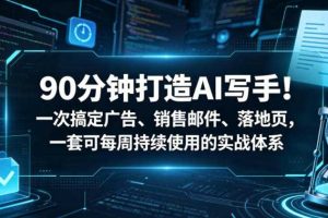 90分钟打造AI写手!一次搞定广告、销售邮件、落地页,一套可每周持续使用的实战体系【原创双语字幕】