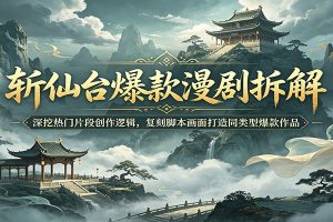 斩仙台爆款漫剧拆解:深挖热门片段创作逻辑,复刻脚本画面打造同类型爆款作品