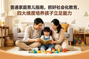 （18755期）付费文章：普通家庭育儿指南，抓好社会化教育，四大维度培养孩子立足能力