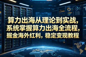 算力出海从理论到实战,系统掌握算力出海全流程,掘金海外红利,稳定变现教程
