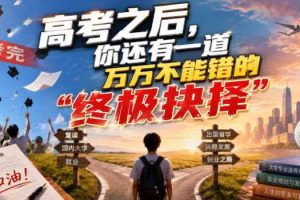 付费文章:高考之后,你还有一道万万不能错的“终极抉择”