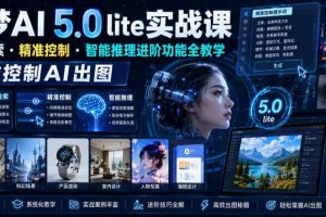 即梦AI 5.0 lite实战课,联网检索・精准控制・智能推理进阶功能全教学,精准控制AI出图