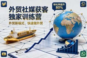外贸社媒获客独家训练营,外贸新模式,快速做外贸(更新26年6月)