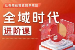 全域时代进阶课,更简单高效的全域投放实操,让电商运营更简单高效(更新0709)